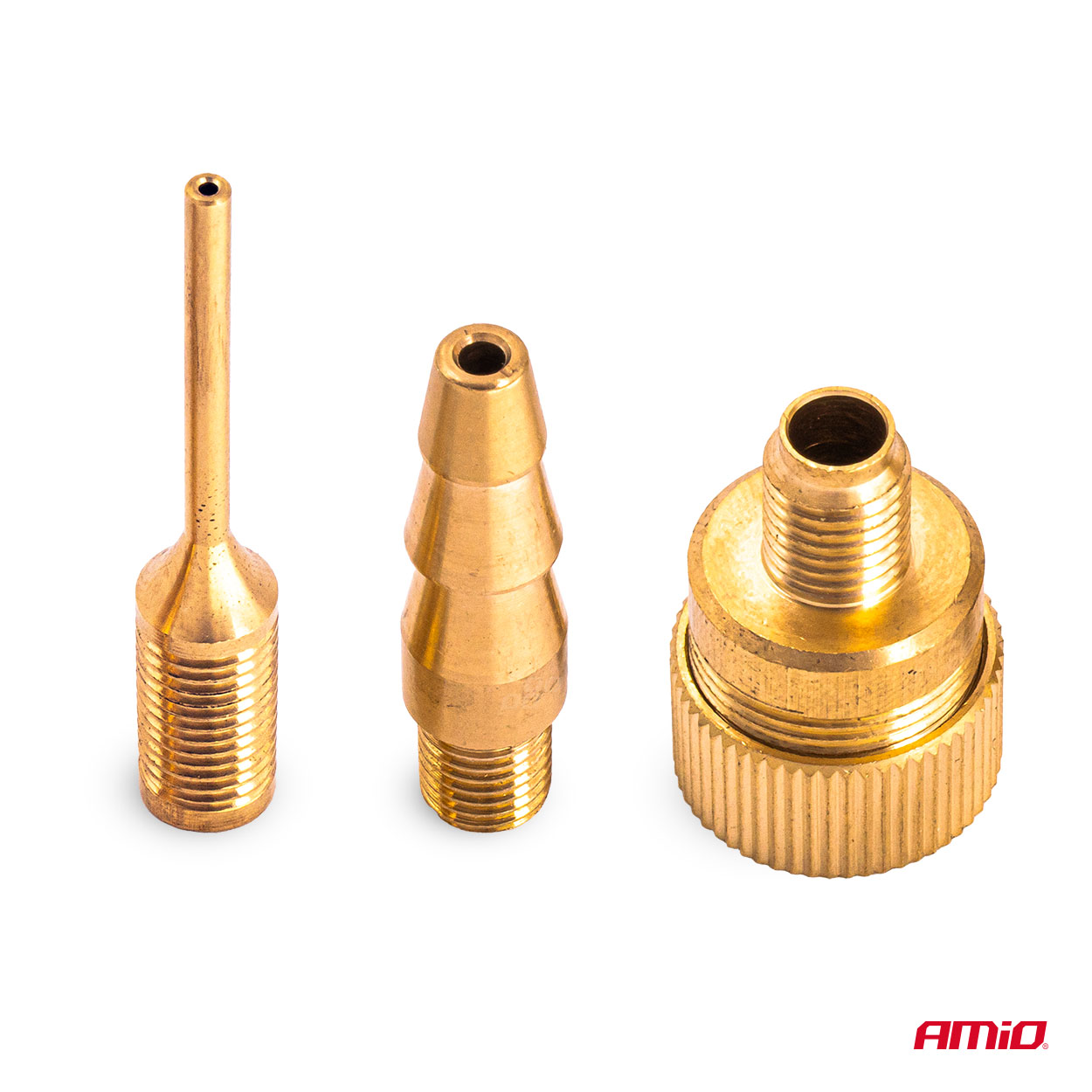 Juego de adaptadores para inflado M8 AMIO-04502 4 Juego de adaptadores para inflado M8 AMIO-04502