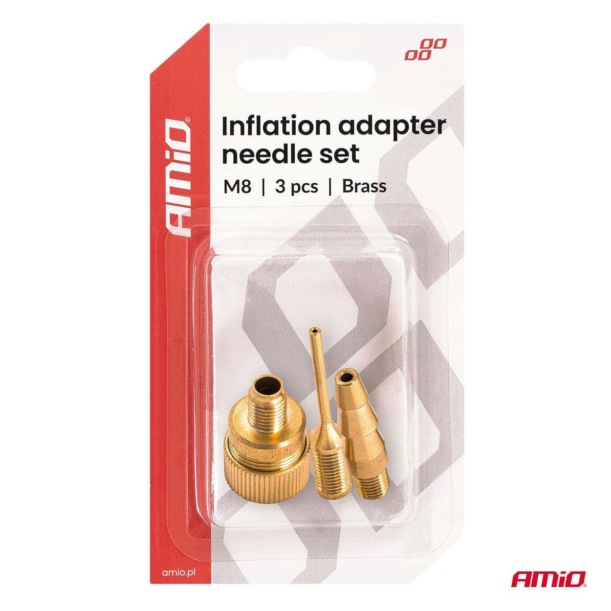 Juego de adaptadores para inflado M8 AMIO-04502 5 Juego de adaptadores para inflado M8 AMIO-04502
