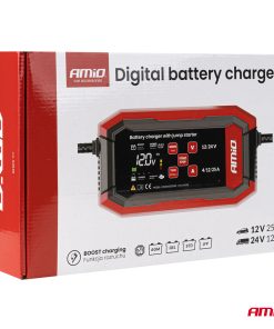 Cargador de batería digital BOOST AGM GEL STD LiFePo4 MAX 25A 12/24V PRO AMIO-04530