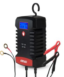 Cargador de batería digital AGM GEL STD LiFePo4 MAX 6A 6/12V PRO HOOK AMIO-04532