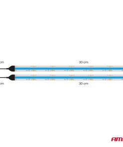 Tiras LED para COB coche azul 2x30 cm 12 V AMIO-04571