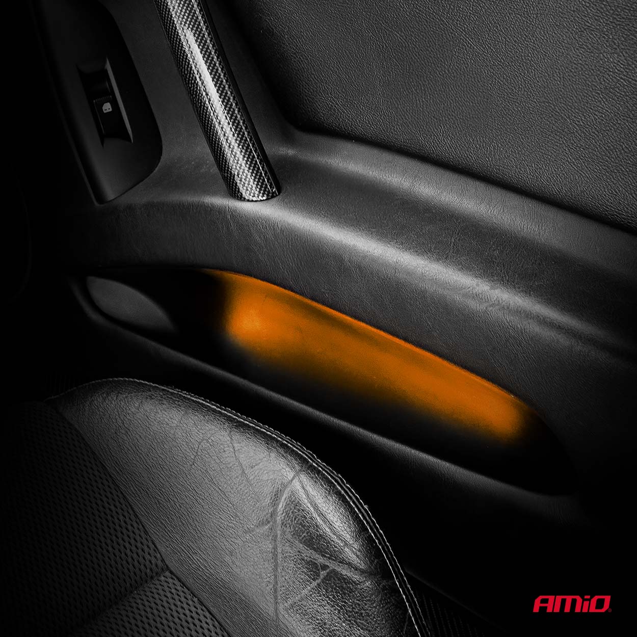 Tiras LED COB para coche amber 2x30 cm 12 V AMIO-04572 1 Tiras LED COB para coche amber 2x30 cm 12 V AMIO-04572