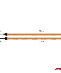 Tiras LED COB para coche amber 2x30 cm 12 V AMIO-04572 18 Tiras LED COB para coche amber 2x30 cm 12 V AMIO-04572