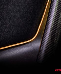 Tiras LED COB laterales para coche naranja 2x30 cm 12 V AMIO-04574