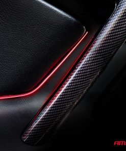 Tiras LED laterales para coche rojo 2x30 cm 12 V AMIO-04576