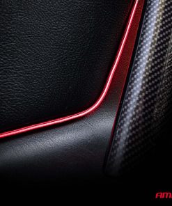 Tiras LED laterales para coche rojo 2x30 cm 12 V AMIO-04576