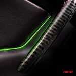 Tiras LED COB laterales para coche verde 2x30 cm 12 V AMIO-04577