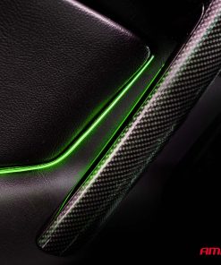 Tiras LED COB laterales para coche verde 2x30 cm 12 V AMIO-04577
