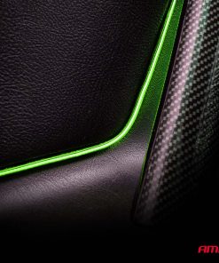 Tiras LED COB laterales para coche verde 2x30 cm 12 V AMIO-04577