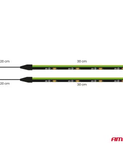 Tiras LED COB laterales para coche verde 2x30 cm 12 V AMIO-04577