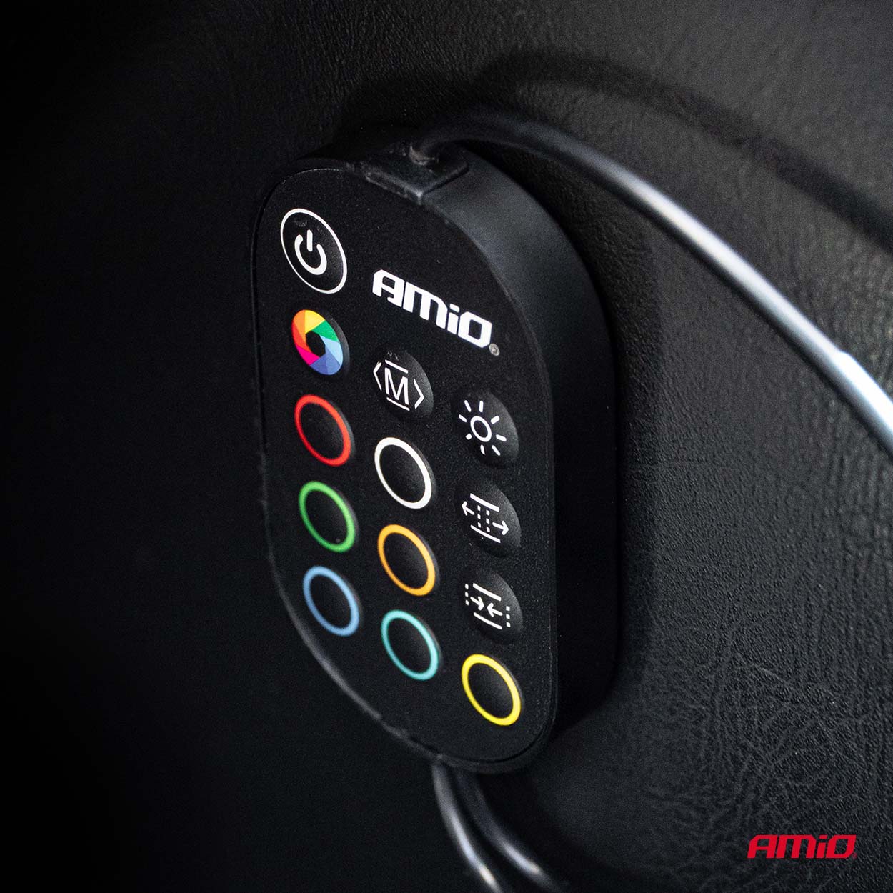 Tiras LED COB para coche con control remoto multicolor RGB 2x30 cm 12 V AMIO-04579 8 Tiras LED COB para coche con control remoto multicolor RGB 2x30 cm 12 V AMIO-04579