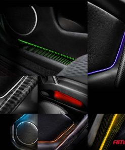 Tiras LED COB para coche con control remoto multicolor RGB 2x30 cm 12 V AMIO-04579 18 Tiras LED COB para coche con control remoto multicolor RGB 2x30 cm 12 V AMIO-04579