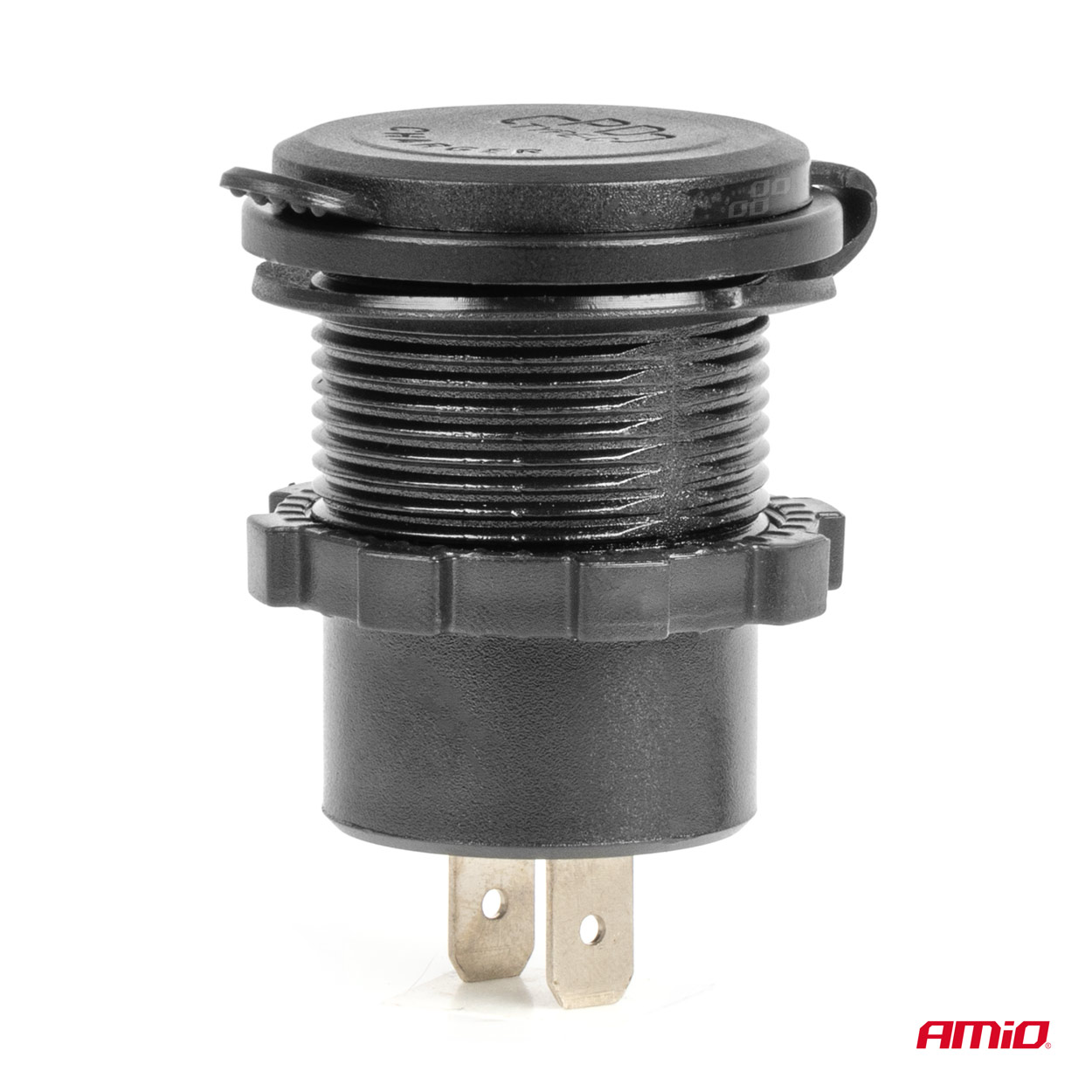 Cargador de teléfono resistente al agua con interruptor retroiluminación LED AZUL USB + 2xUSB C QC3.0 12/24V AMIO-04596 3 Cargador de teléfono resistente al agua con interruptor retroiluminación LED AZUL USB + 2xUSB C QC3.0 12/24V AMIO-04596