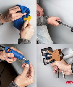 Kit grande de reparación de abolladuras y golpes DIY con bolsa AMIO-04600