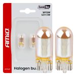 Bombillas halógenas WY5W 12V5W LumiTec AMBER CHROME dos unidades AMIO-04626