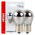 Bombillas halógenas PY21W 12V21W BAU15S LumiTec CHROME dos unidades AMIO-04629