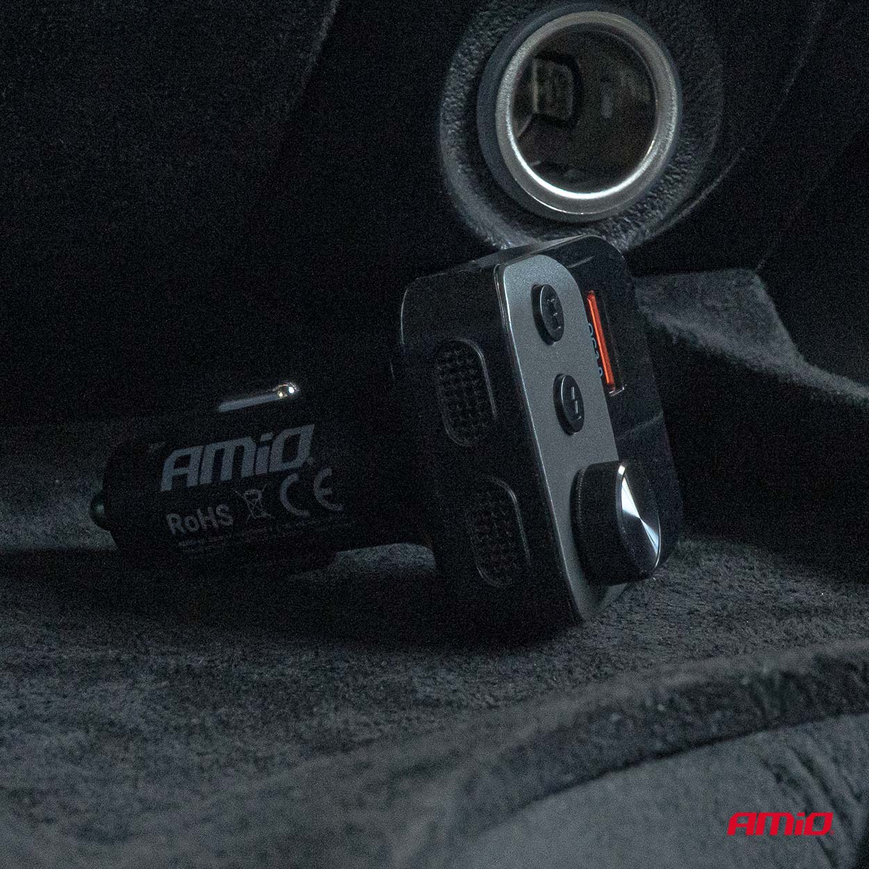 Transmisor FM 1×USB-A 1×USB-C 12V 24V AMIO-04647 3 Transmisor FM 1×USB-A 1×USB-C 12V 24V AMIO-04647