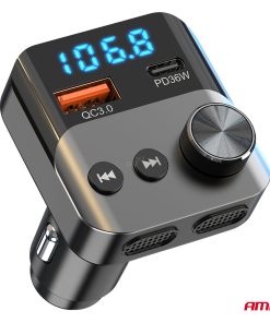 Transmisor FM 1×USB-A 1×USB-C 12V 24V AMIO-04647 18 Transmisor FM 1×USB-A 1×USB-C 12V 24V AMIO-04647
