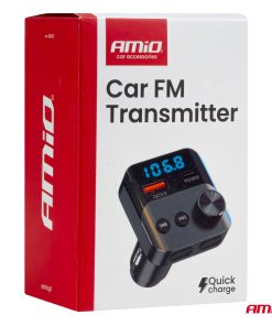 Transmisor FM 1×USB-A 1×USB-C 12V 24V AMIO-04647 19 Transmisor FM 1×USB-A 1×USB-C 12V 24V AMIO-04647