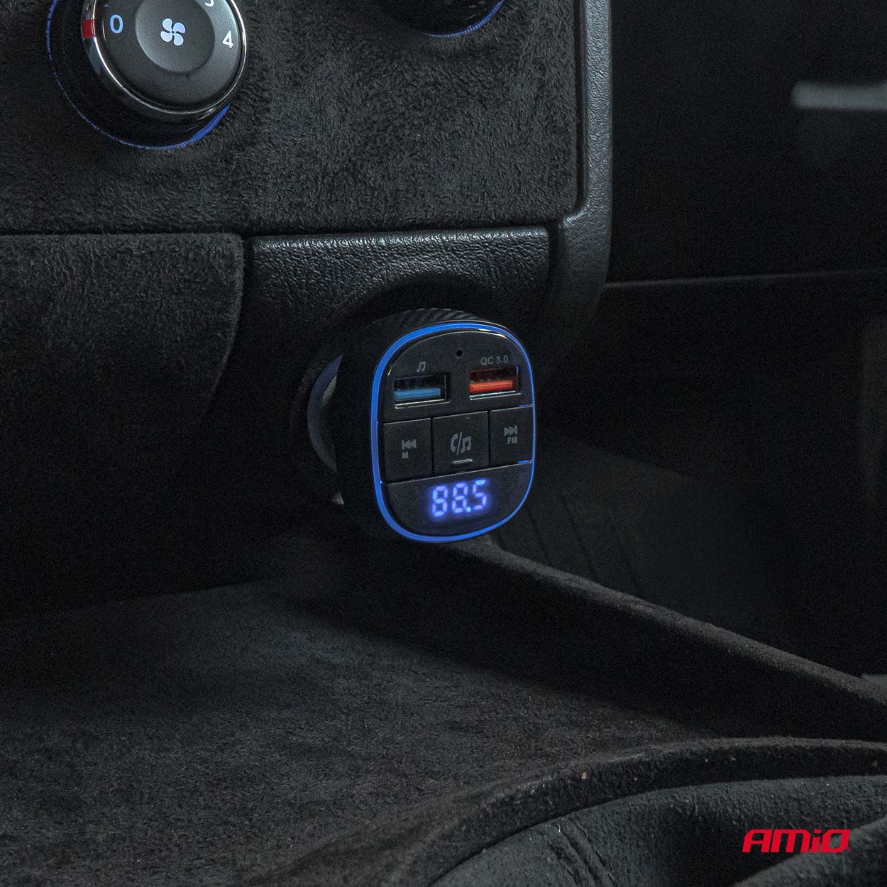 Transmisor FM 2×USB-A 12V 24V AMIO-04648 3 Transmisor FM 2×USB-A 12V 24V AMIO-04648