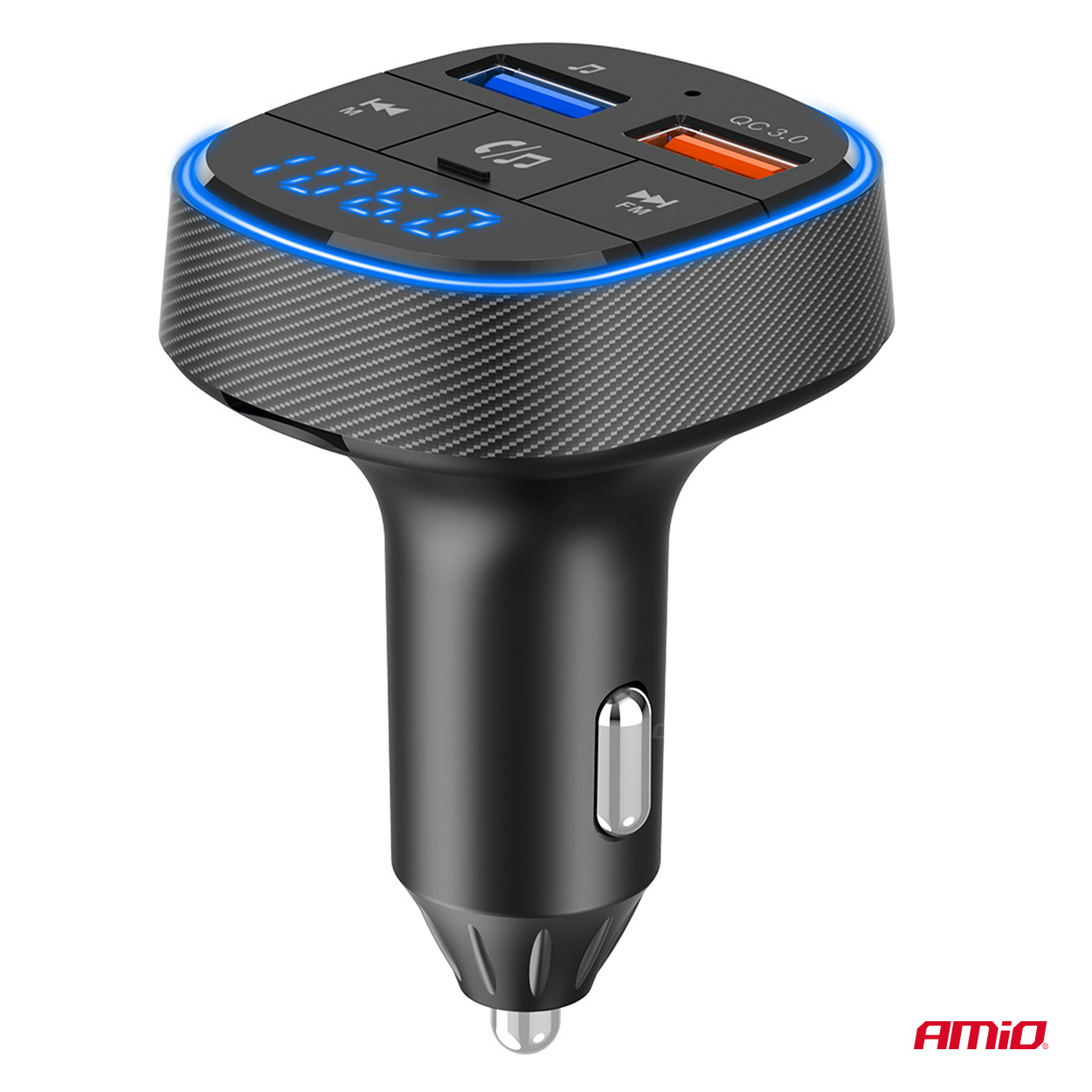 Transmisor FM 2×USB-A 12V 24V AMIO-04648 7 Transmisor FM 2×USB-A 12V 24V AMIO-04648