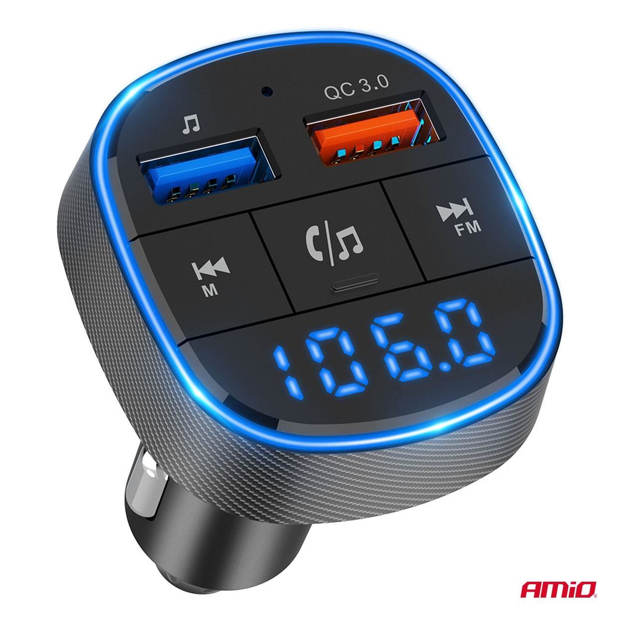 Transmisor FM 2×USB-A 12V 24V AMIO-04648 11 Transmisor FM 2×USB-A 12V 24V AMIO-04648