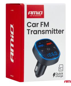 Transmisor FM 2×USB-A 12V 24V AMIO-04648 23 Transmisor FM 2×USB-A 12V 24V AMIO-04648