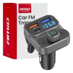 Transmisor FM 2×USB-A 1×USB 12V 24V AMIO-04649