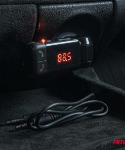 Transmisor FM 2×USB-A 12V 24V AMIO-04650