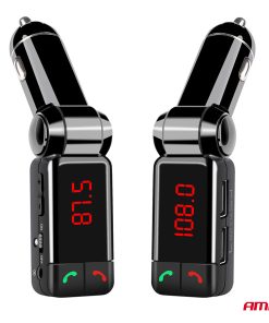 Transmisor FM 2×USB-A 12V 24V AMIO-04650