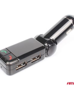 Transmisor FM 2×USB-A 12V 24V AMIO-04650