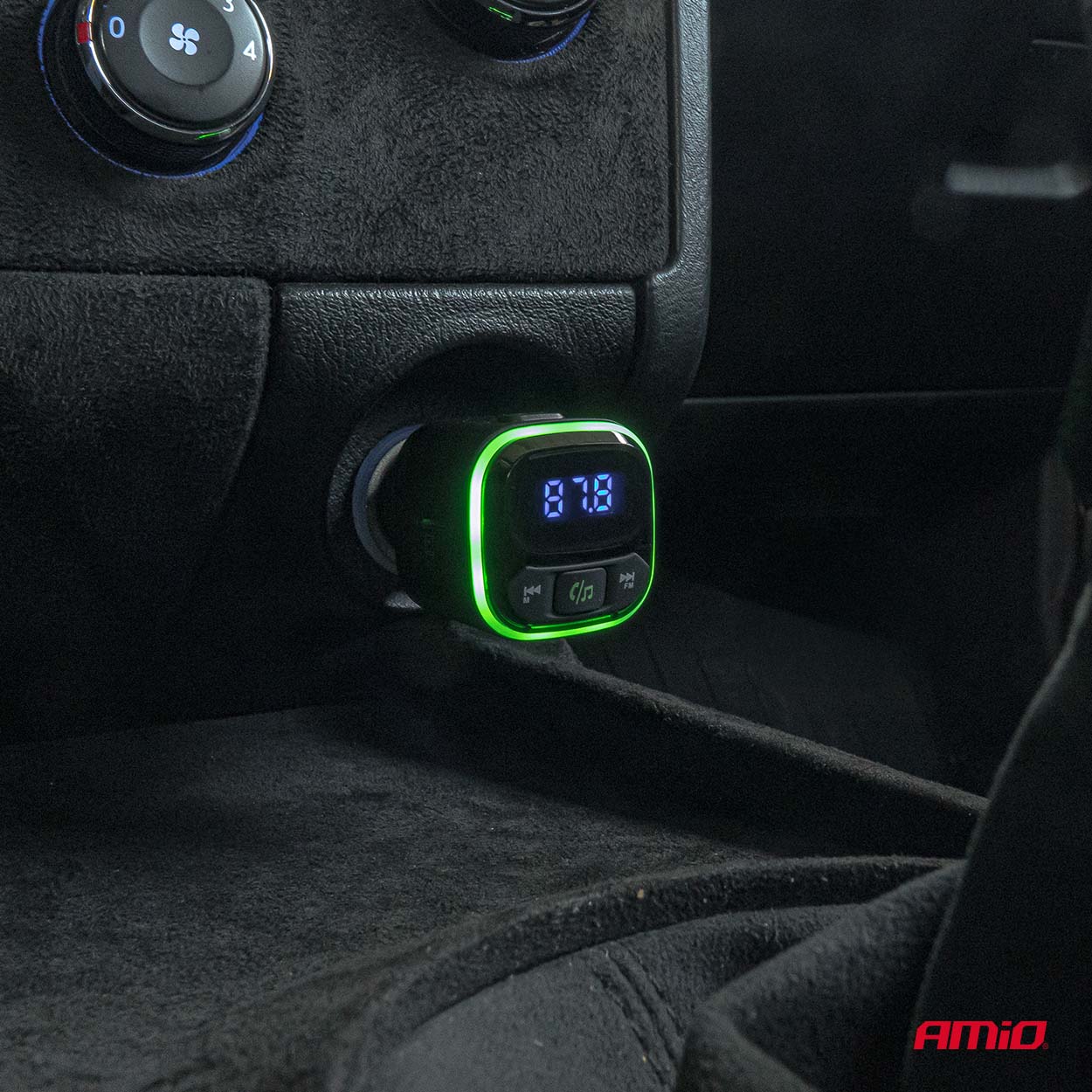 Transmisor FM 1×USB-A 2×USB-C 12V 24V AMIO-04651 3 Transmisor FM 1×USB-A 2×USB-C 12V 24V AMIO-04651