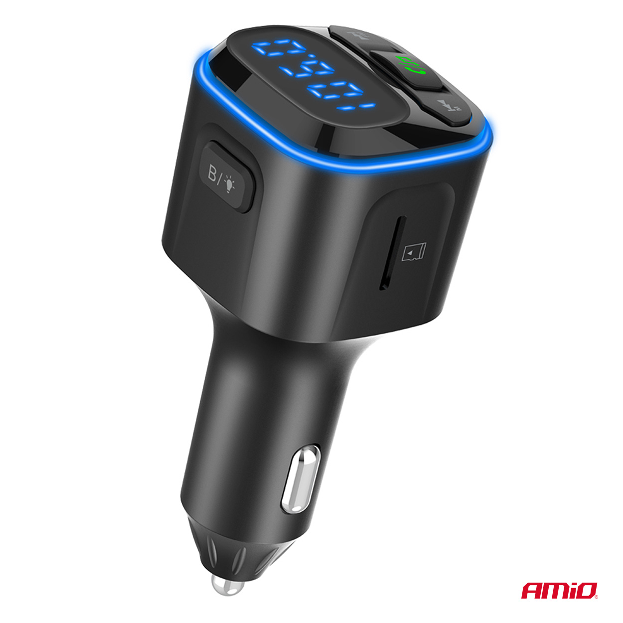 Transmisor FM 1×USB-A 2×USB-C 12V 24V AMIO-04651 7 Transmisor FM 1×USB-A 2×USB-C 12V 24V AMIO-04651