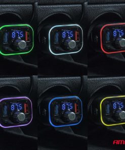 Transmisor FM 1×USB-C microSD 12V 24V AMIO-04652 13 Transmisor FM 1×USB-C microSD 12V 24V AMIO-04652