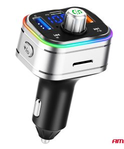 Transmisor FM 1×USB-C microSD 12V 24V AMIO-04652 19 Transmisor FM 1×USB-C microSD 12V 24V AMIO-04652