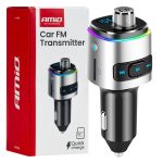 Transmisor FM 2×USB-A microSD 12V 24V AMIO-04654
