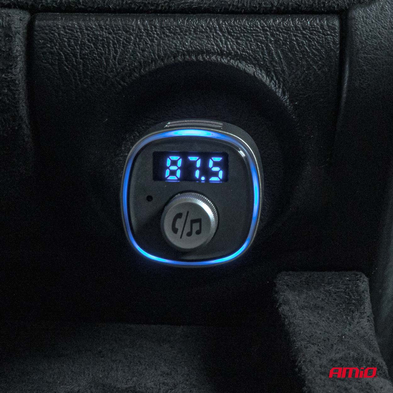 Transmisor FM 2×USB-A microSD 12V 24V AMIO-04654 2 Transmisor FM 2×USB-A microSD 12V 24V AMIO-04654