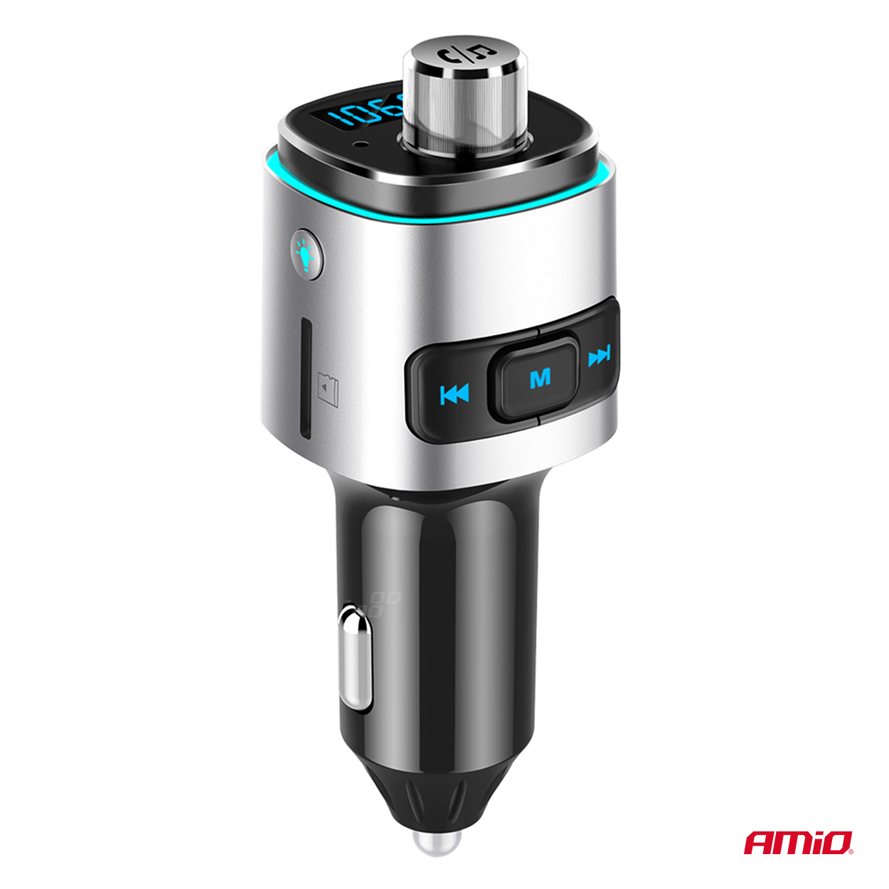 Transmisor FM 2×USB-A microSD 12V 24V AMIO-04654 9 Transmisor FM 2×USB-A microSD 12V 24V AMIO-04654