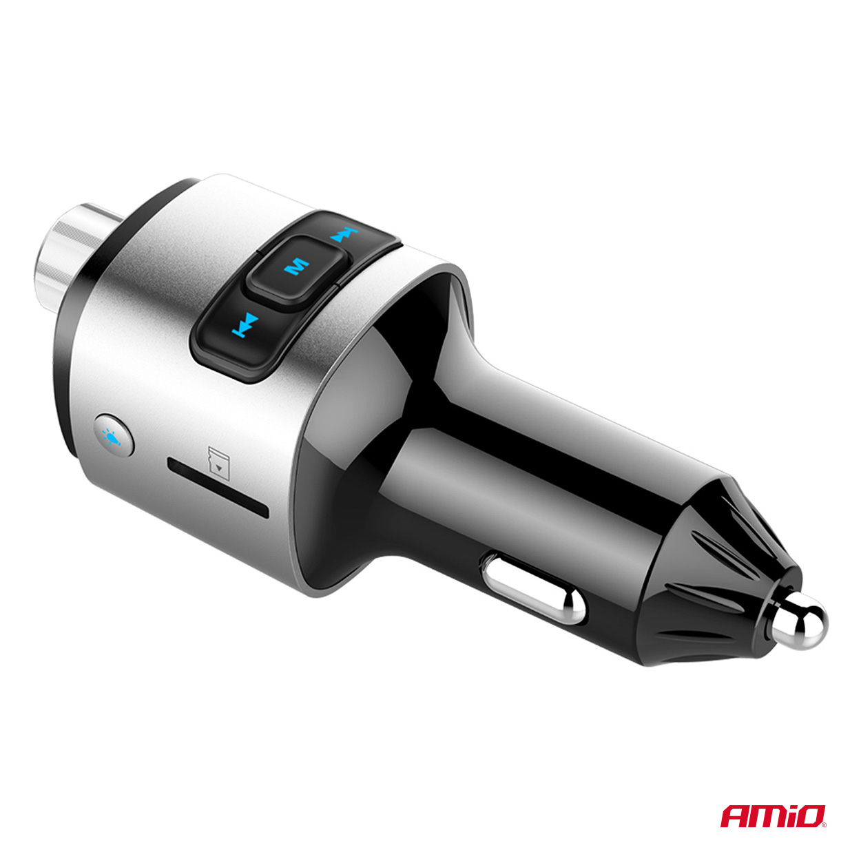 Transmisor FM 2×USB-A microSD 12V 24V AMIO-04654 10 Transmisor FM 2×USB-A microSD 12V 24V AMIO-04654