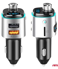 Transmisor FM 2×USB-A microSD 12V 24V AMIO-04654 24 Transmisor FM 2×USB-A microSD 12V 24V AMIO-04654