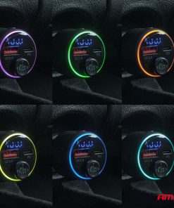 Transmisor FM 1×USB-A 1×USB-C 12V 24V AMIO-04655 15 Transmisor FM 1×USB-A 1×USB-C 12V 24V AMIO-04655