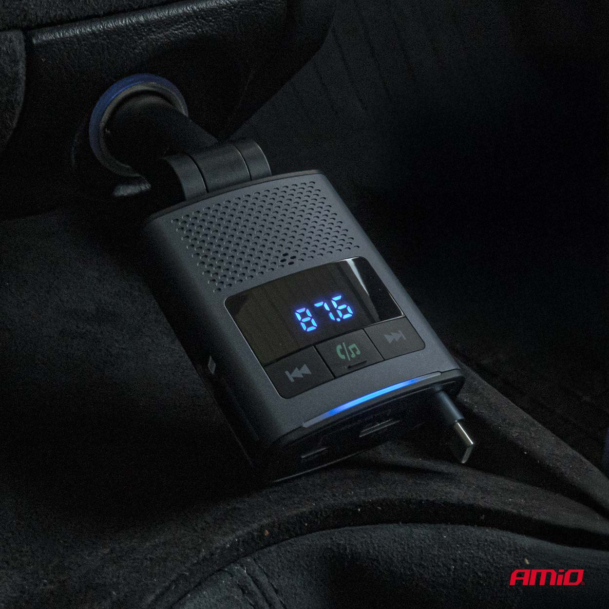 Transmisor FM 1×USB-A 1×USB-C 12V 24V AMIO-04656 3 Transmisor FM 1×USB-A 1×USB-C 12V 24V AMIO-04656