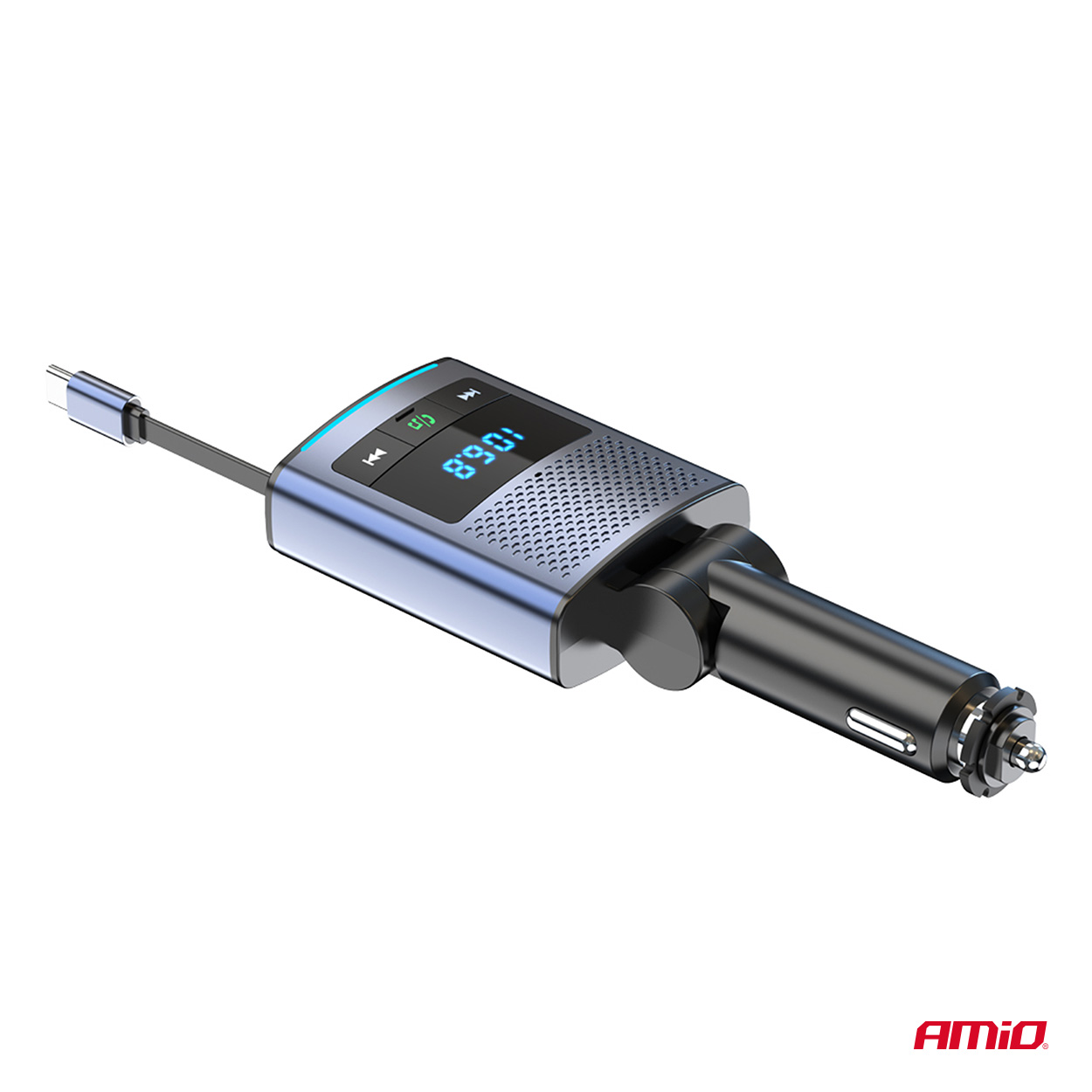 Transmisor FM 1×USB-A 1×USB-C 12V 24V AMIO-04656 5 Transmisor FM 1×USB-A 1×USB-C 12V 24V AMIO-04656