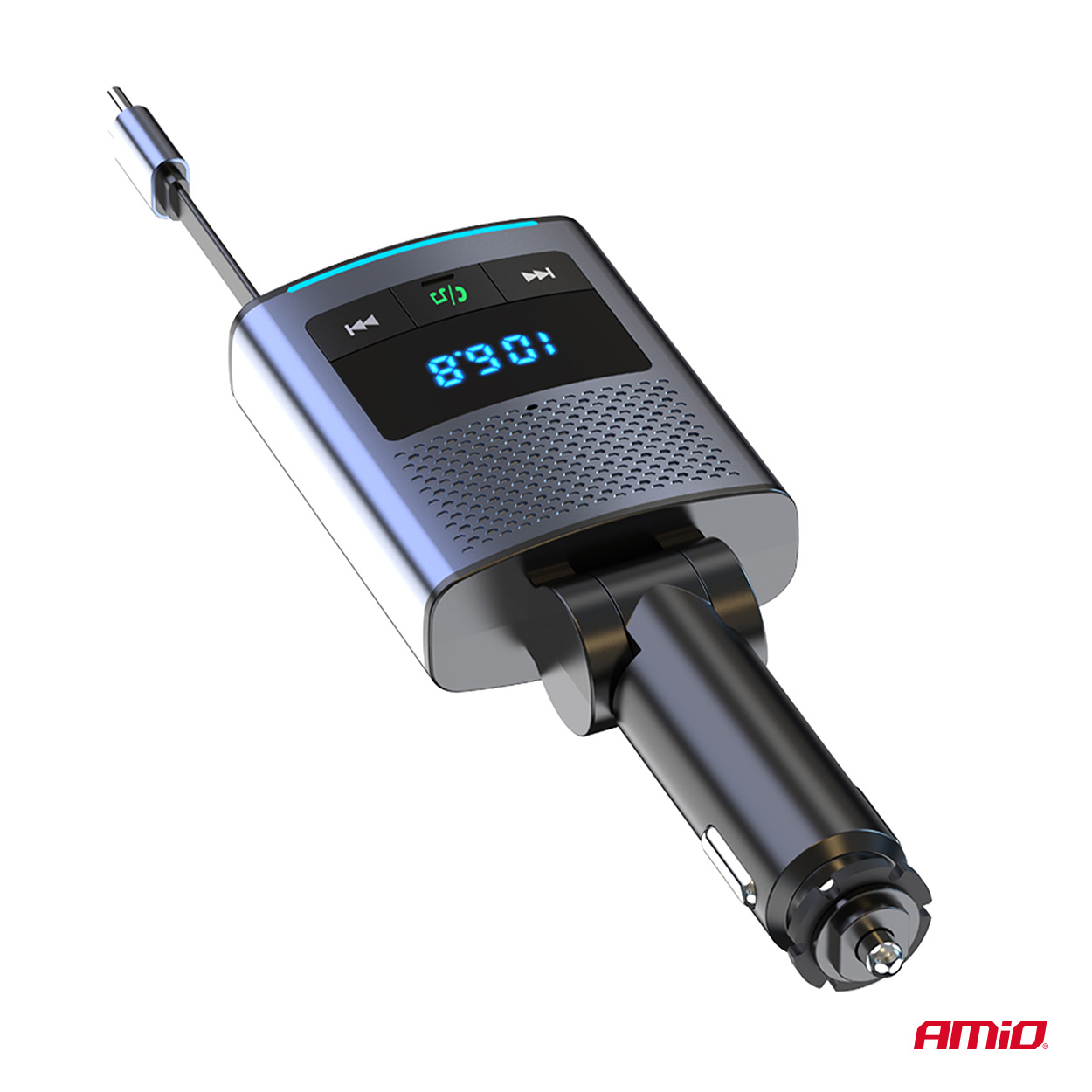 Transmisor FM 1×USB-A 1×USB-C 12V 24V AMIO-04656 6 Transmisor FM 1×USB-A 1×USB-C 12V 24V AMIO-04656