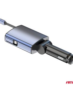 Transmisor FM 1×USB-A 1×USB-C 12V 24V AMIO-04656 19 Transmisor FM 1×USB-A 1×USB-C 12V 24V AMIO-04656