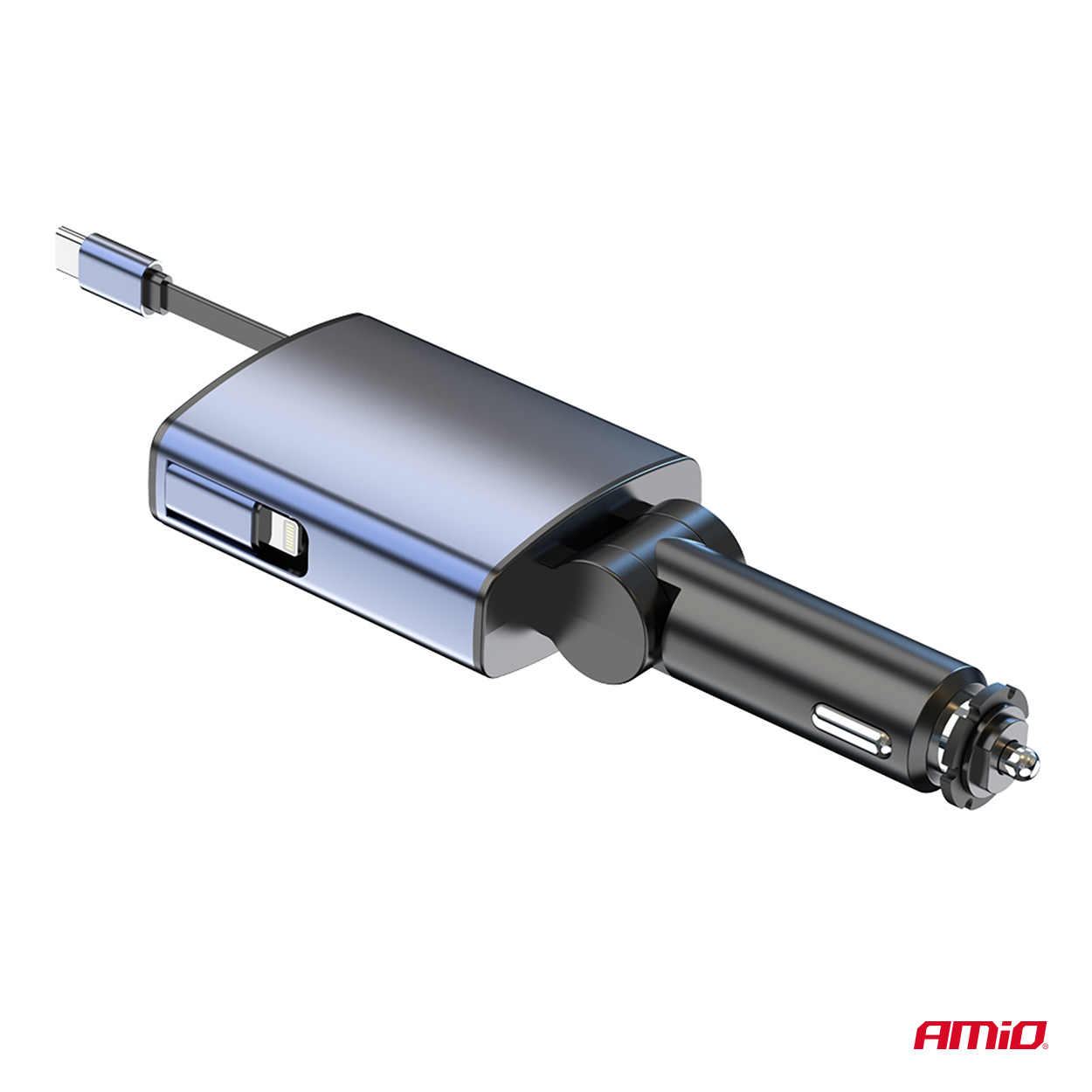Transmisor FM 1×USB-A 1×USB-C 12V 24V AMIO-04656 7 Transmisor FM 1×USB-A 1×USB-C 12V 24V AMIO-04656