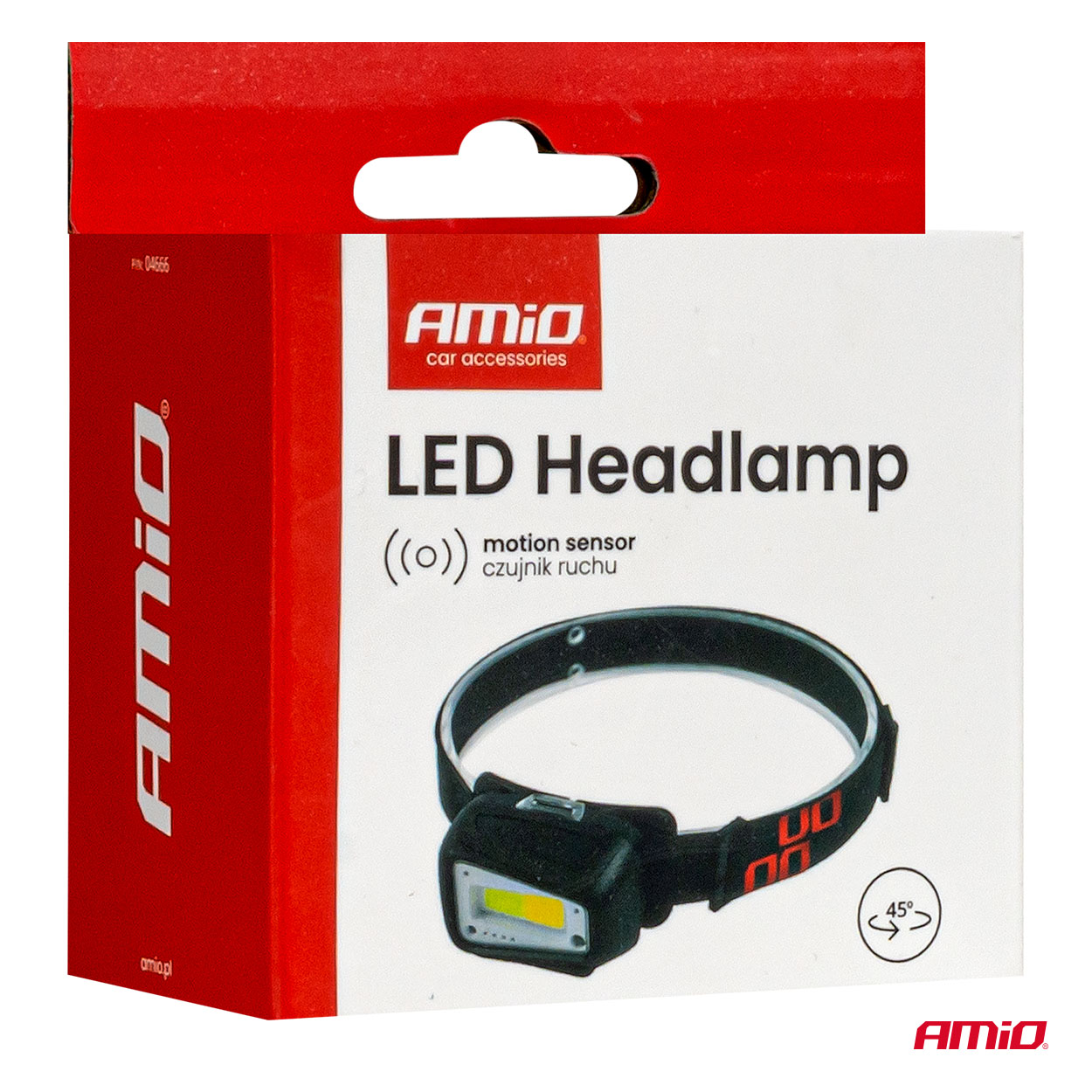 Linterna de cabeza LED COB 1800mAh (BATT) AMIO-04666 12 Linterna de cabeza LED COB 1800mAh (BATT) AMIO-04666
