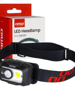 Linterna de cabeza LED XPG+COB 1800mAh (BATT) AMIO-04667