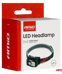 Linterna de cabeza LED XPG+COB 1800mAh (BATT) AMIO-04667