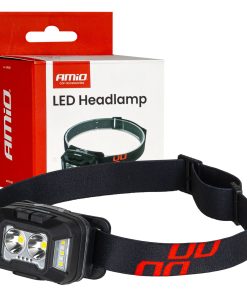 Linterna de cabeza LED 2xXPG+10SMD 1800mAh SUPER BRIGHT (BATT) AMIO-04668